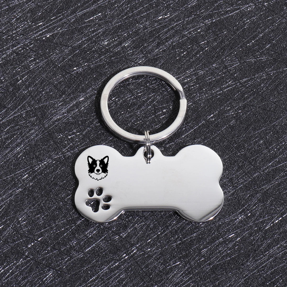 Custom Text Dog Tags Personalized Name Dog Cat ID Tag Bone Shaped Pendant Laser Engraving Address Number Customized Pets ID Tag