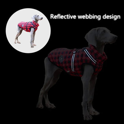 Winter Dog Clothes with Harness Waterproof Warm Pet Dog Cotton Jacket for Small Large Dogs Puppy Clothing French-Bulldog Coat