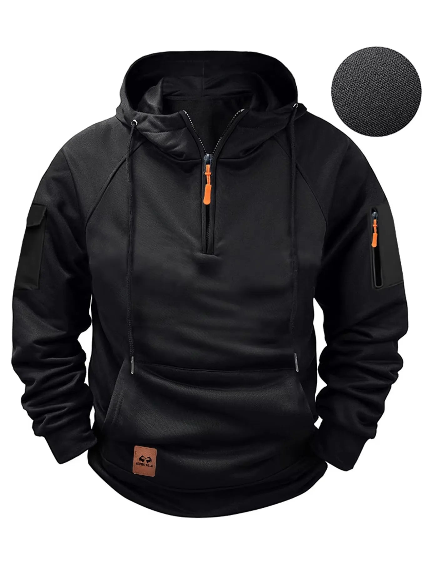 2025 New Men's Keep Warm Hoodie Streetwear Jacket Long Sleeve Sweatshirts Zipper Hooded Pullover Male Running Hooded Sweatshirt