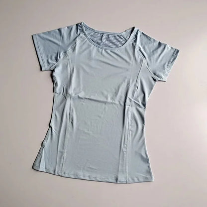 Outdoor Sports Shirt Sportswear Yoga Wear Women's Sports T-Shirt Fitness Clothes Running Yoga Top Female Workout Tops T-shirt