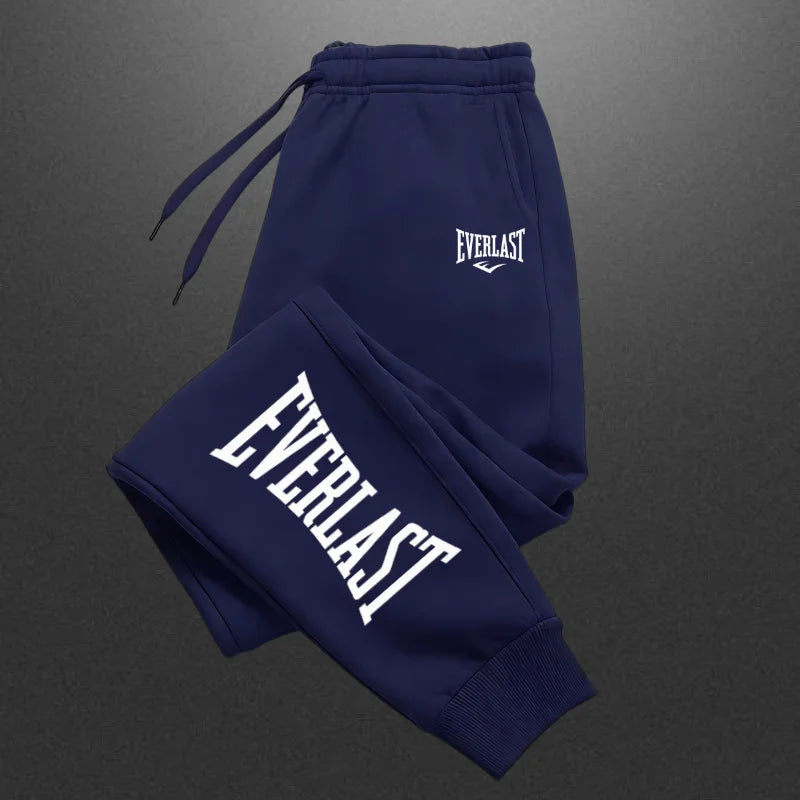 2026 EVERLAST Men Women Jogging Sweatpants Running Trousers Fleece Streetwear Sport Oversized Jogger Sweat Pants 2025 Clothing