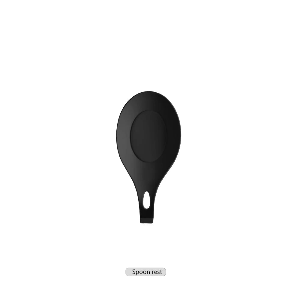 Silicone Kitchen Utensils – Heat Resistant Cooking Tool Sets with Stainless Steel Handle