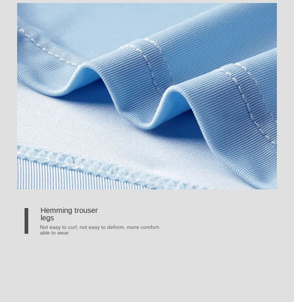 Mens Ice Silk Boxer Shorts - Breathable Cool Underwear Sexy Thin Lingerie Sizes L-6XL 4pcs Set