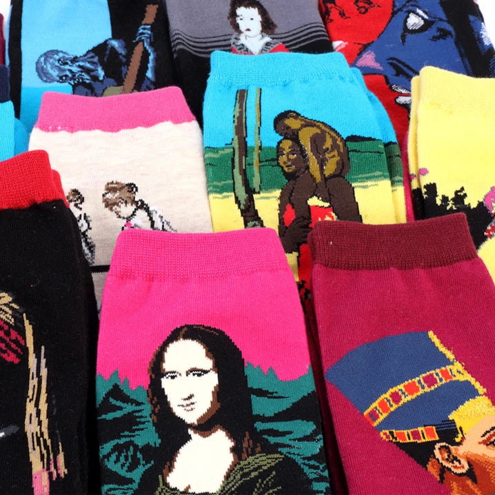 Van Gogh Art Socks - Retro Couple Socks for AutumnWinter - ZOOMNSTORE
