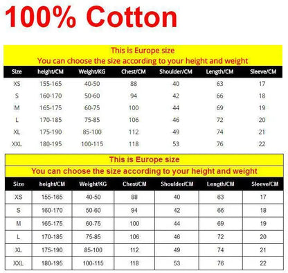 Space Planet Print Round-neck Men Women Pure Cotton Short Sleeve Street Casual Trendy Sport Loose T-shirt Summer Shirt Clothing