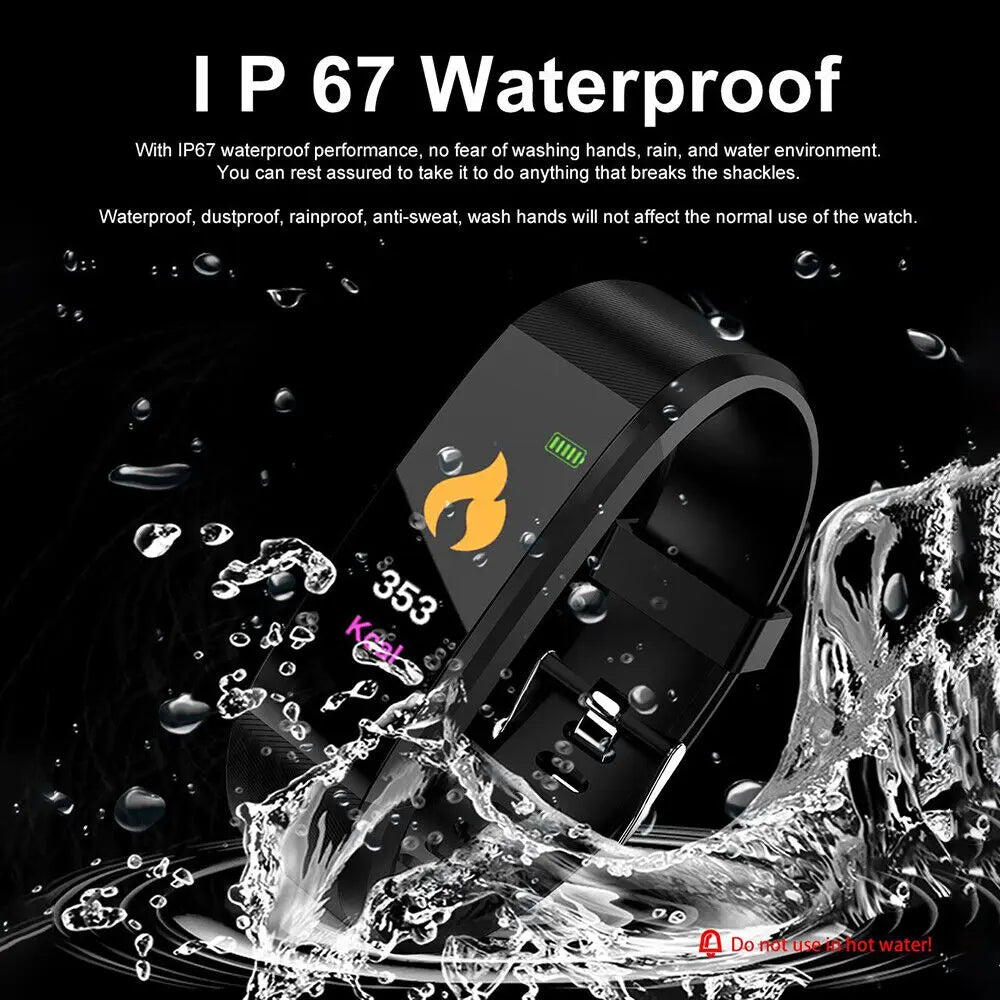 Bracelet Heart Rate Blood Pressure Smart Band Fitness Tracker Smartband Bluetooth-compatible Wristband for fitbits Smart Watch