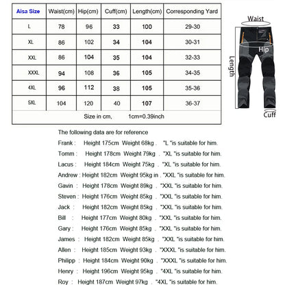 Men's Hiking Pants Summer ultra-thin, Breathable and cool Quick Dry Lightweight Cargo Work Golf Travel Pants with Zipper Pocket
