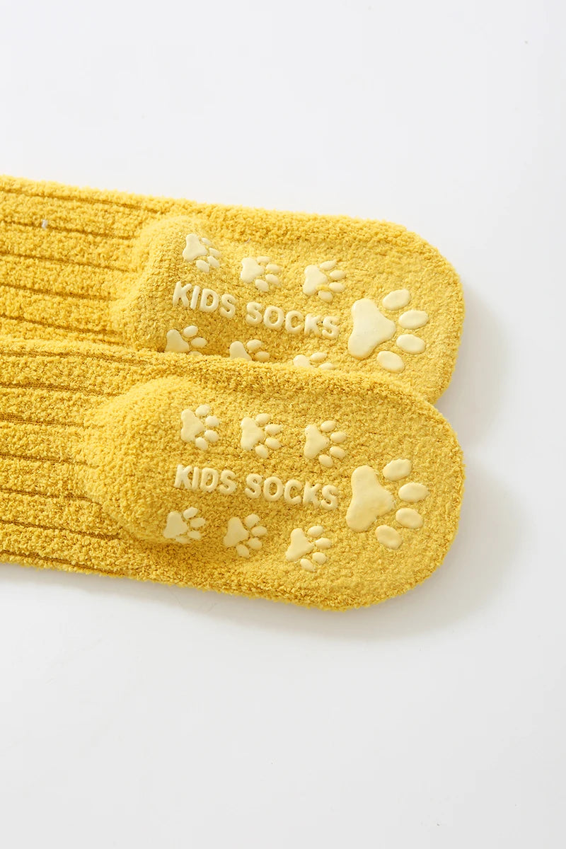 Kids Socks Thick Cold Winter Socks Super Warm Baby Snow Socks Christmas Gifts Coral Fleece Silicone Non-slip Floor Socks