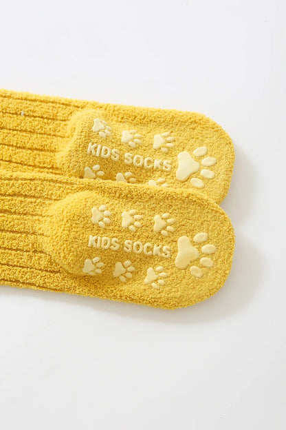 Kids Socks Thick Cold Winter Socks Super Warm Baby Snow Socks Christmas Gifts Coral Fleece Silicone Non-slip Floor Socks