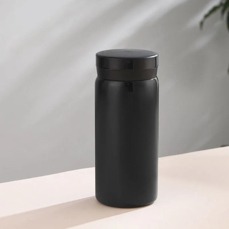 200ML/350ML Mini Thermos Cup Small Capacity Vacuum Flask Stainless Steel Pocket Cup Coffee Mug Kids Insulated Hot Water Bottle