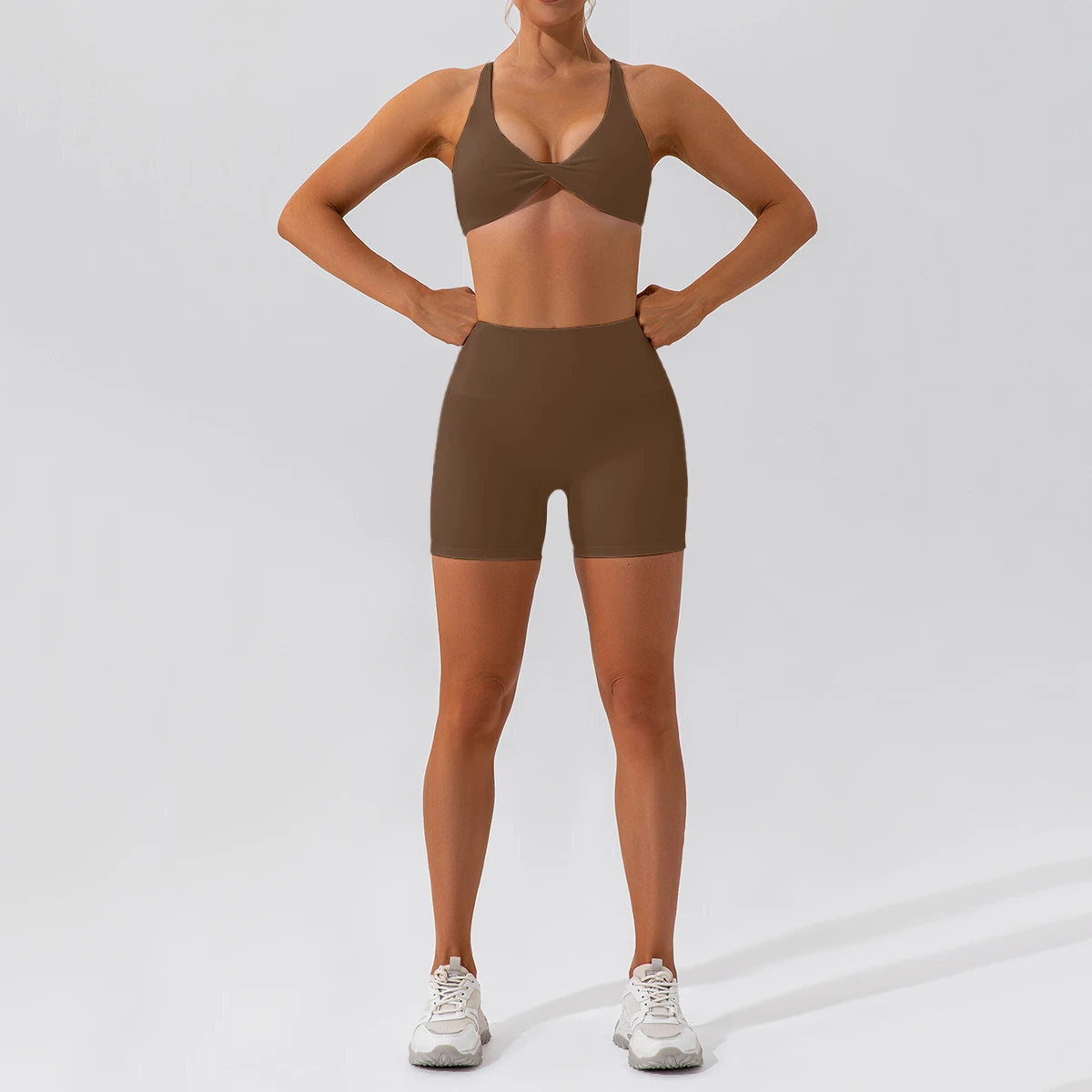 Women Yoga Suit - Quick Dry Gym Tracksuit With Long Sleeve Top & High Waist Leggings