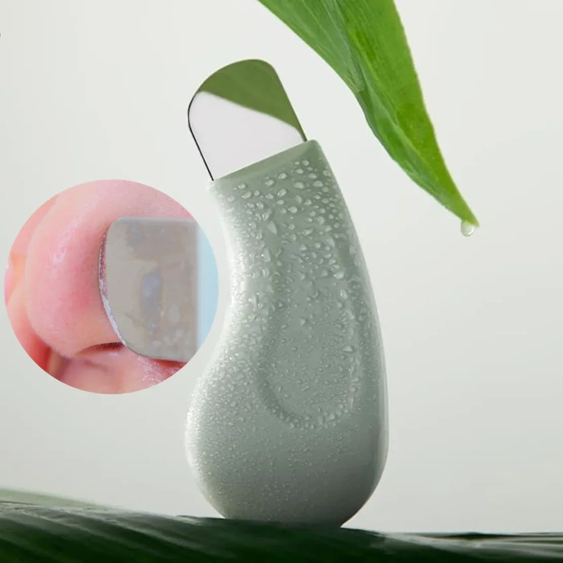 Ergonomic Blackhead & Whitehead Remover Stainless Steel Pore Cleanser for Nose Face Gentle Exfoliating Skin Care Tool