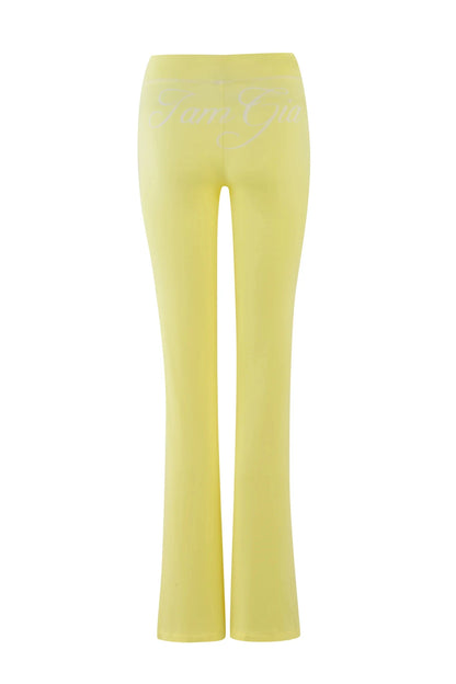 Gia neon pink regular shoulder slim-fit letter print topstitching design slim-fit hooded zip-up short jacket and pants set