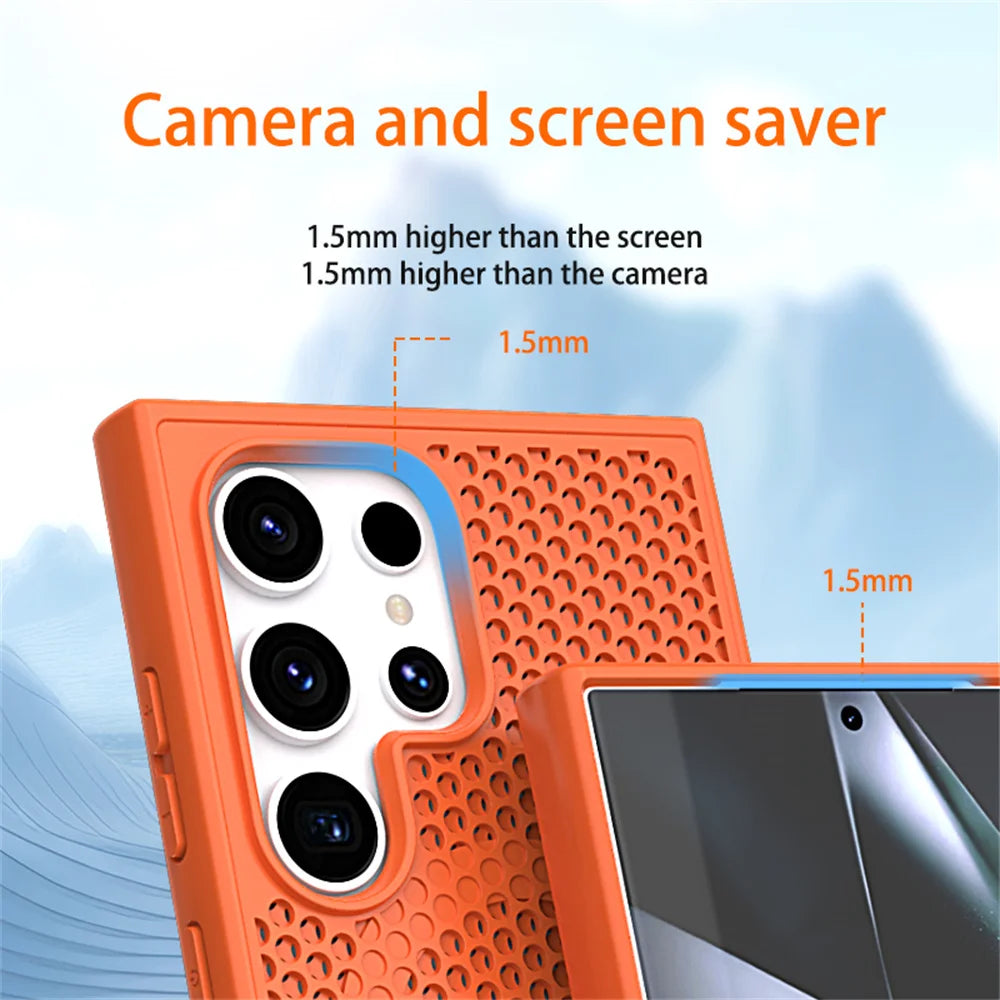 Magnetic For Magsafe Heat Dissipation Phone Case For Samsung S26 S25 S24 S23 Ultra S22 Plus FE Luxury Shockproof Protector Cover