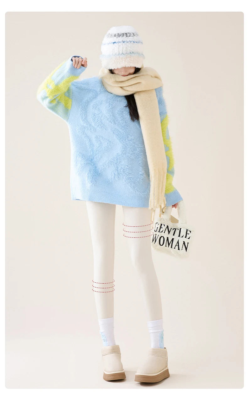 High Waist Fleece Leggings – Seamless Elastic Thermal Leggings Women Warm Winter Tights