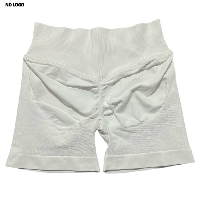 Women Sports Shorts - Low Waist Elastic Band Gym Biker Scrunch Fitness 4.5''