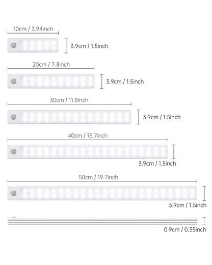 Motion Sensor Light Wireless LED Night Light USB Rechargeable Night Lamp Cabinet Wardrobe Lamp Under Backlight For Kitchen Led