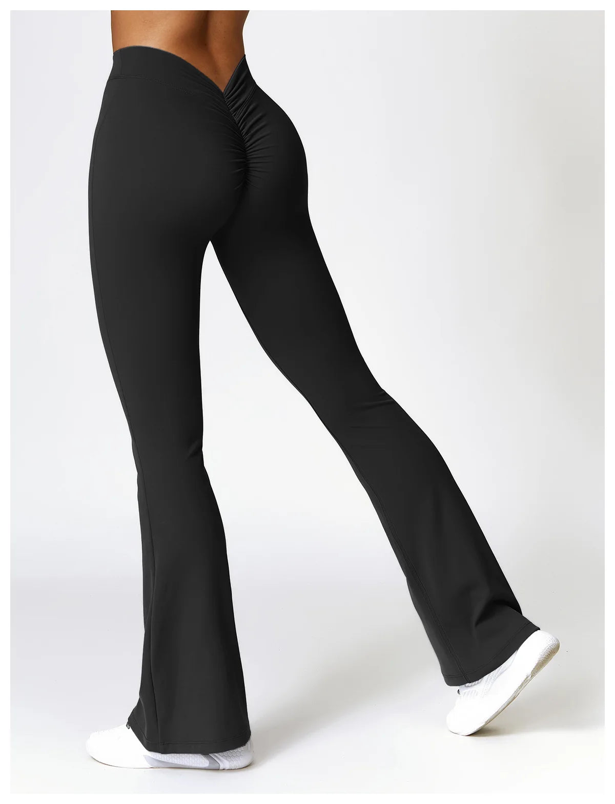 New Yoga Pants Flare Leggings Women High Waist Wide Leg Pants Women Gym Fitness Sports Flared Pant Dance Trousers V-shaped Hip