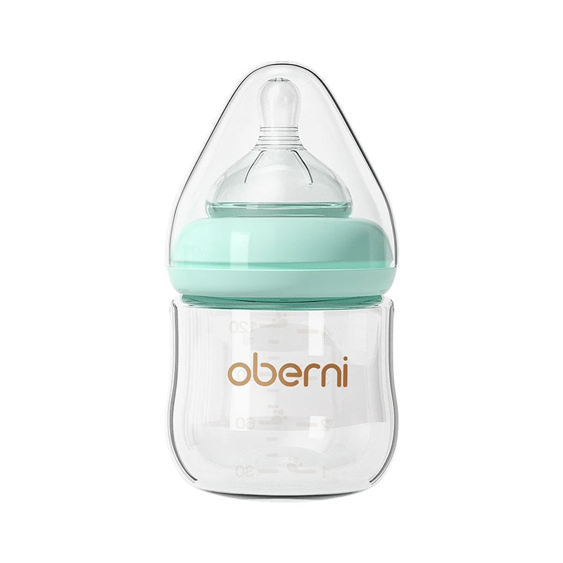 Oberni 150ml+180ml PPSU Imitated Breast Baby Milk Bottle set Anti bloating 0-6 Newborn Baby Bottle With Resistant to Falling