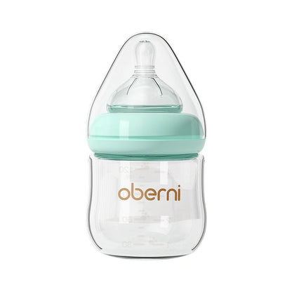 Oberni 150ml+180ml PPSU Imitated Breast Baby Milk Bottle set Anti bloating 0-6 Newborn Baby Bottle With Resistant to Falling