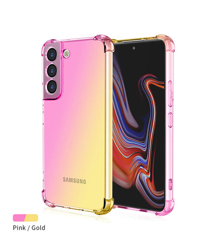 Gradient Airbag Shockproof TPU Case for Samsung Galaxy S26 Ultra S25 Edge S24 S23 FE S23 S22 Plus S21 Protective Cover Funda