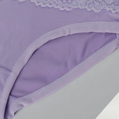 3Pcs Women's Panties Lace Triangle Panties Woman High Waist Plus Fat Plus Size Soft Comfortable and Breathable Female Underwear
