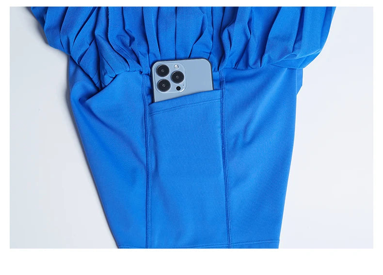 Women Sports Mini Pleated Skirt Golf Tennis Skirts High Waist Double Layer Gym Fitness Running Yoga Athletic Workout Skort