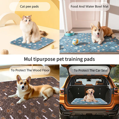 BIAI Winter New non-slip Mat for Pets Waterproof Dog Pee Pad Breathable Cat Mat Washable Pet Diaper Pad High Absorbent Pet Mat