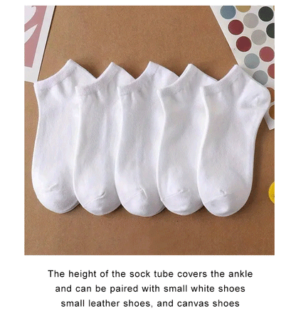 5/10 Pairs Men's  Boat Socks Business Sport Sweat Absorption Mature Summer Autumn Solid Color Non Pilling Versatile Ankle Socks