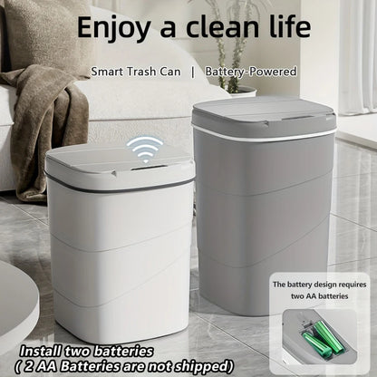 Touchless Automatic Trash Can - Smart Sensor Battery-Powered for Kitchen  Office