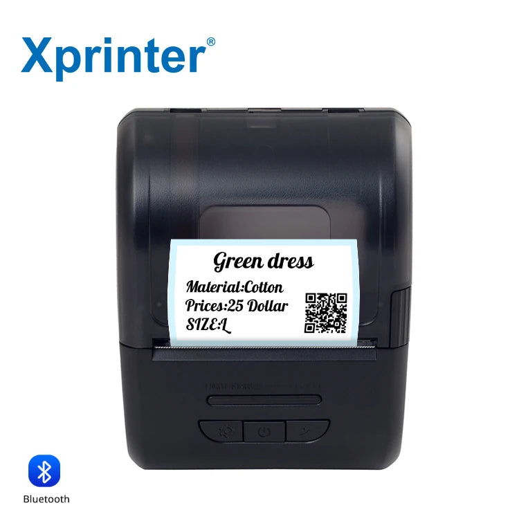 Portable Thermal Receipt Printer Mini Impresora Portatil 2Inch Portable Shipping Label Printer with Dual Duties Xprinter XP-P210