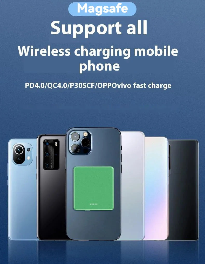 Xilecaly For Magsafe Power Bank 10000mAh Wireless Magnetic PowerBank Ultra Thin External Battery For iPhone 17 Samsung Z Flip 3