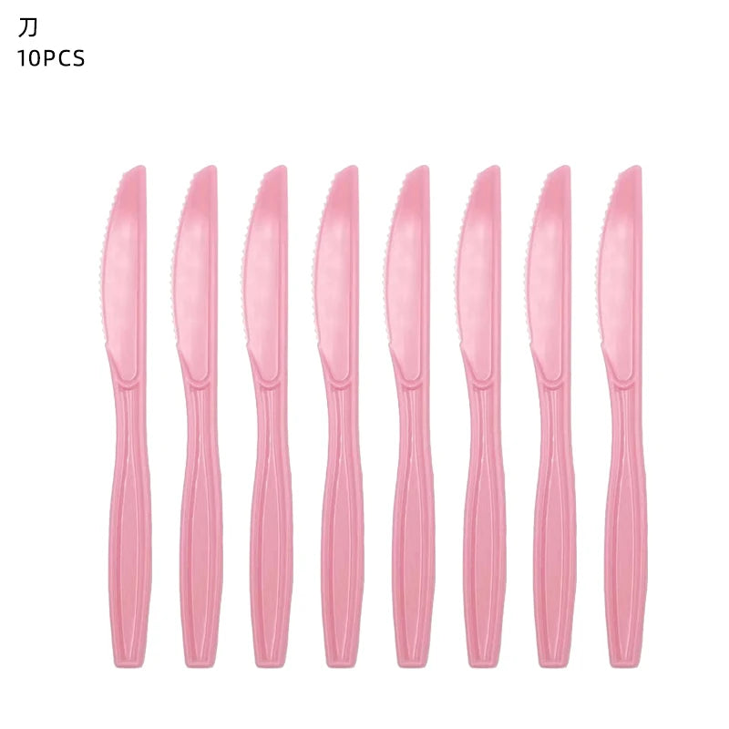 Pink Puppy Paw Birthday Party Supplies - Disposable Tableware  Decorations