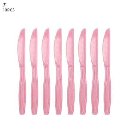 Pink Puppy Paw Birthday Party Supplies - Disposable Tableware  Decorations
