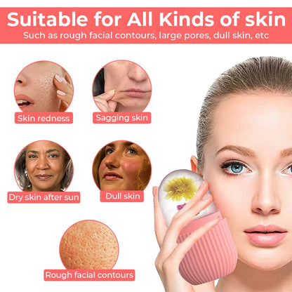 Silicone Ice Cube Trays Facial Eye Roller Ice Ball Beauty Face Lifting Massager Contouring Reduce Acne Skin Care Tool Reusable