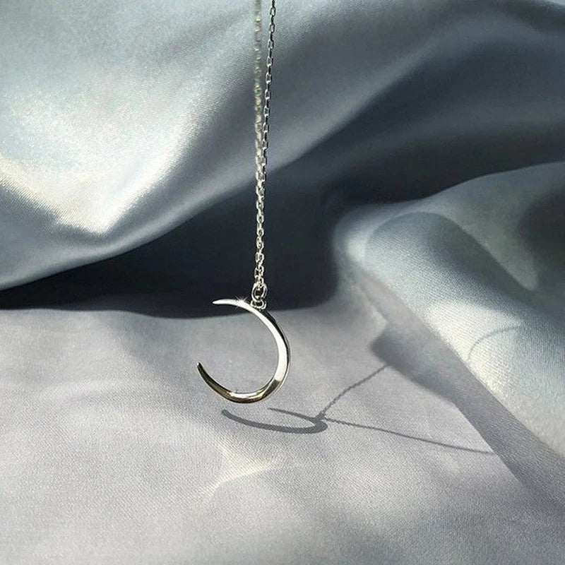 Fairy Elegant Pink Round Crystal Pendant Necklace Simple Design Korean Fashion Girls Women Star Clavicle Chain Jewelry Gifts