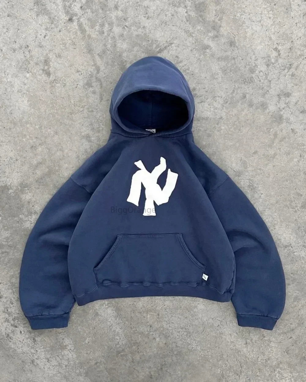 Y2K Harajuku Fashion Letter Pattern Printed Hooded Sweatshirt Hip Hood Casual Loose Men and Women Oversized Zipper Sweatshirt
