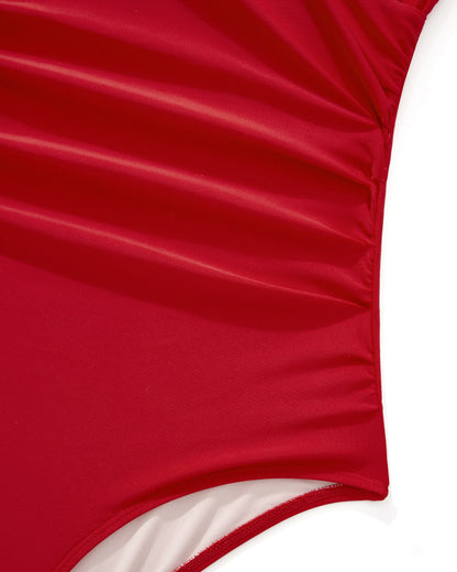 Women's Summer V-neck Swimsuit Slim Bikini One-piece Swimming Suit Bathwear Bathing Suits One Piece Swimsuits Female