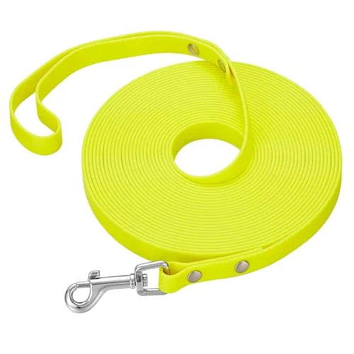 Dog Leash Waterproof Training Recall Long PVC Pet Leashes Durable Easy Clean 3M 5M 10M 15M Great for Training Beach Yard Play