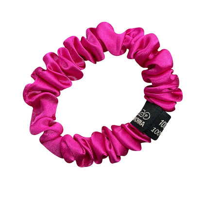 100% Pure Mulberry Silk Scrunchies Hair Bands Ties Gum Elastics Ponytail Holders for Women Girls Hair Accessories 19 Momme 1.5CM