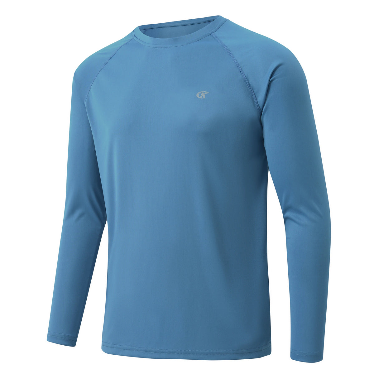 Men UPF 50+ Long Sleeve T-Shirt, Rash Guard Breathable Tops, Pullover Shirt for Sport Fishing Hiking Running Beach Surfing