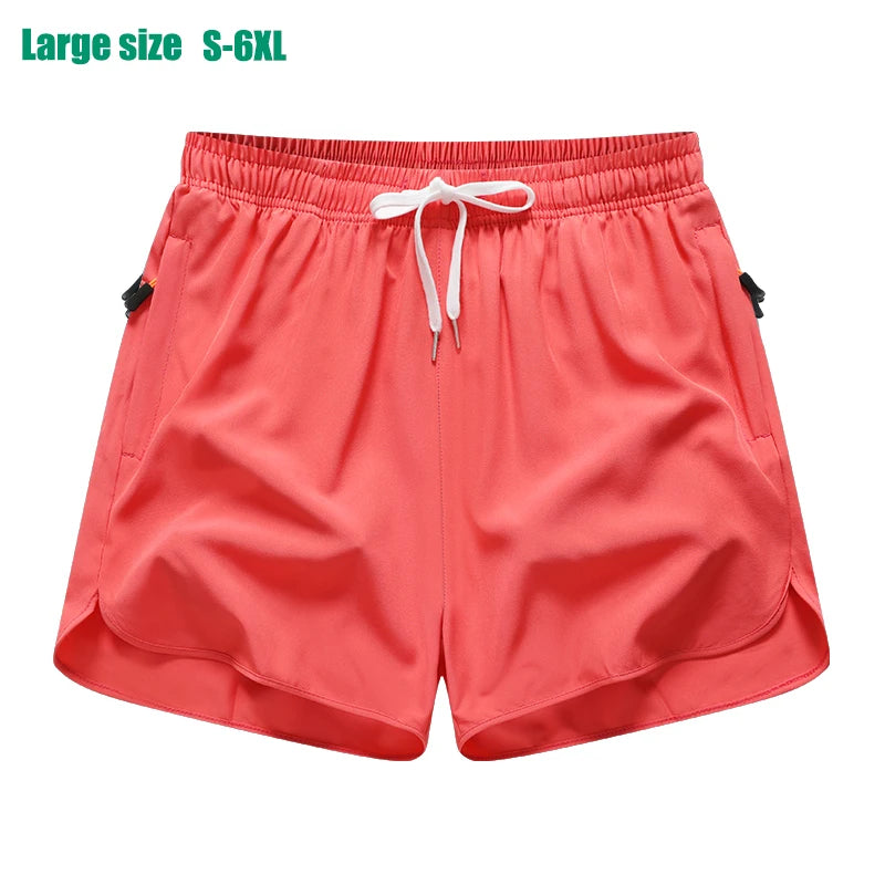 New Men's Sports Casual 3/4 Shorts With Ice Silk Lightweight Sweat-absorbing Outdoor Quick Drying Running Fitness Loose Pants