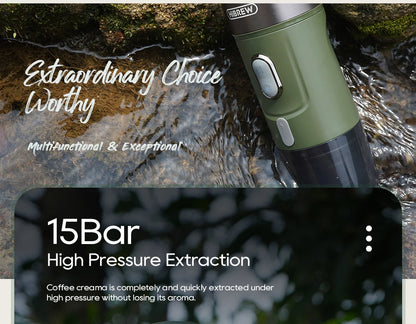 Portable Wireless Espresso Machine - Car  Home Coffee Maker for Nespresso Dolce Capsules - ZOOMNSTORE