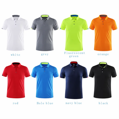 Men's Quick-Dry Polo Shirt – Breathable Golf & Sports Jersey (8 Colors)