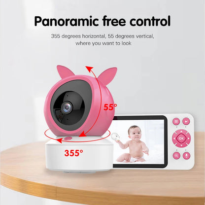 DANMINI 5 "TuyaAPP Baby Monitor Security Protection Wireless PTZ Surveillance Camera with Infrared Night Vision Motion Detection