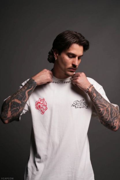 WOLVES CLUB STABILITY "PREMIUM" OVERSIZED TEE IN BLACK Summer Men's and Women's T-shirt Fashion Loose Printed Tops