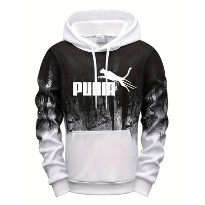 Hooded Sweatshirt and Sweatpants Outdoor Sports Jogger Suit Men's Set/Hoodie/Pants Autumn Winter Daily Casual Fashion Sportswear