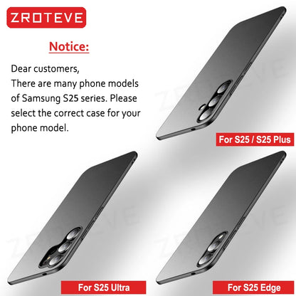 S24 Case Zroteve Slim Hard PC Matte Cover For Samsung Galaxy S24 Ultra S25 Edge S22 S26 Plus S20 S21 S23 FE S24+ Phone Cases