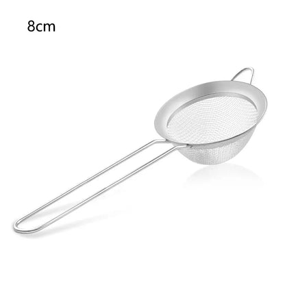 Stainless Steel Sieve - Fine Mesh Strainer & Durable Wire Mesh Filter for Kitchen