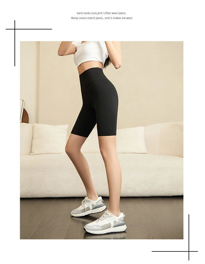 BIVIGAOS Summer Shark Biker Shorts Women High Waist Knee Short Leggings Bodybuilding Sexy Shorts Running Sports Cycling Shorts